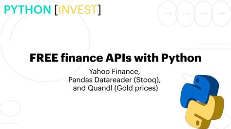 0 documentation <b>Yahoo Finance</b> ¶ class <b>pandas_datareader</b>. . Datareader python yahoo finance